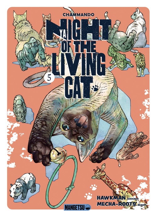 Couverture ebook de Nyaight of the Living Cat T05, de Hawkman, Mecha-Roots