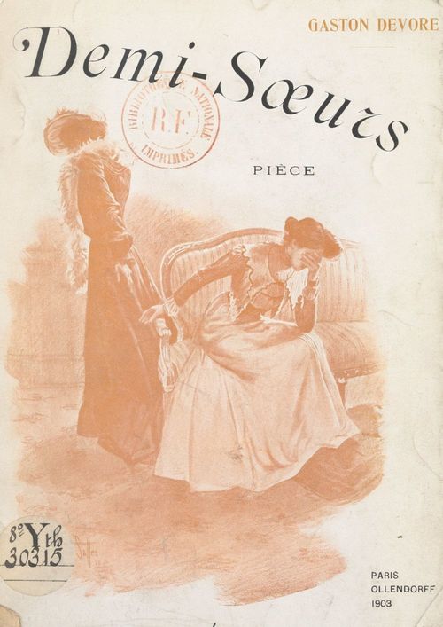 ebook cover of Demi-soeurs, by Gaston Devore