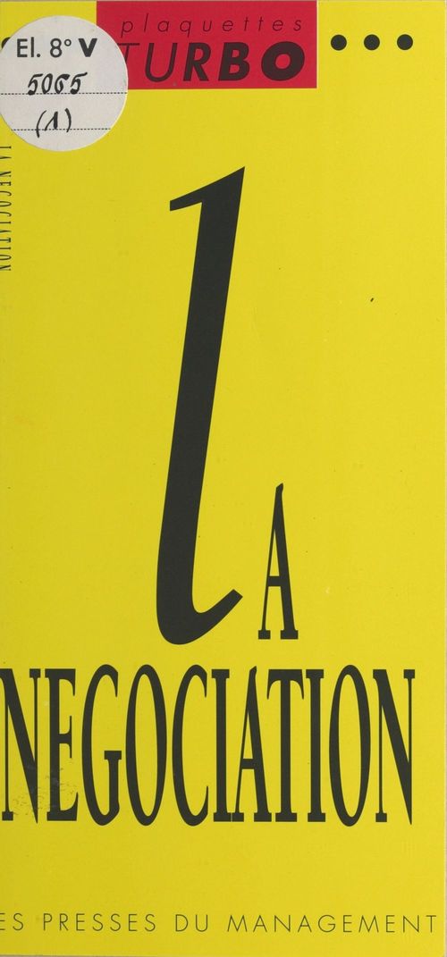 Couverture ebook de La négociation, de Max Gorins