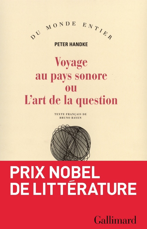 Couverture ebook de Voyage au pays sonore ou L'art de la question, de Peter Handke