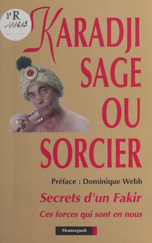 Couverture ebook de Karadji, sage ou sorcier : entretien, de Karadji