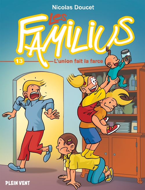 Couverture ebook de Les Familius, L'union fait la farce, de Nicolas Doucet