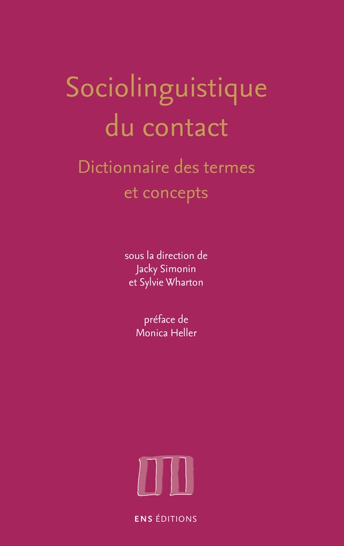 Couverture ebook de Sociolinguistique du contact, de Jacky Simonin