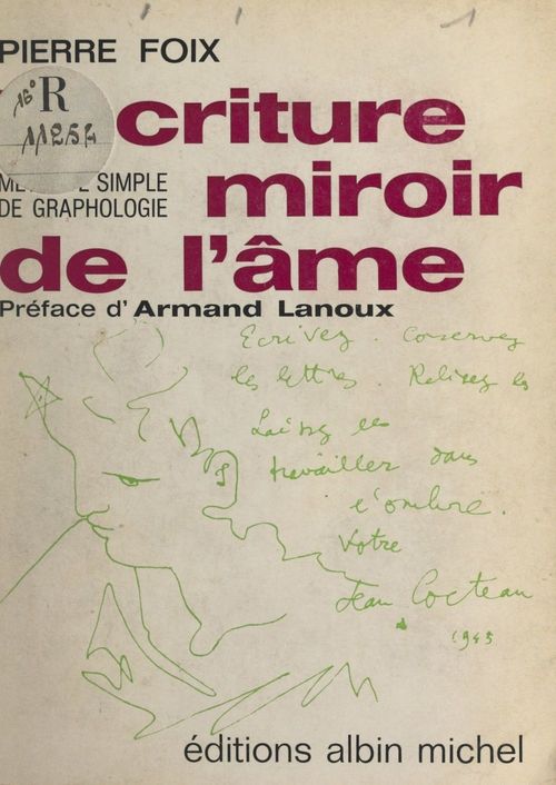 Couverture ebook de L'écriture, miroir de l'âme, de Pierre Foix
