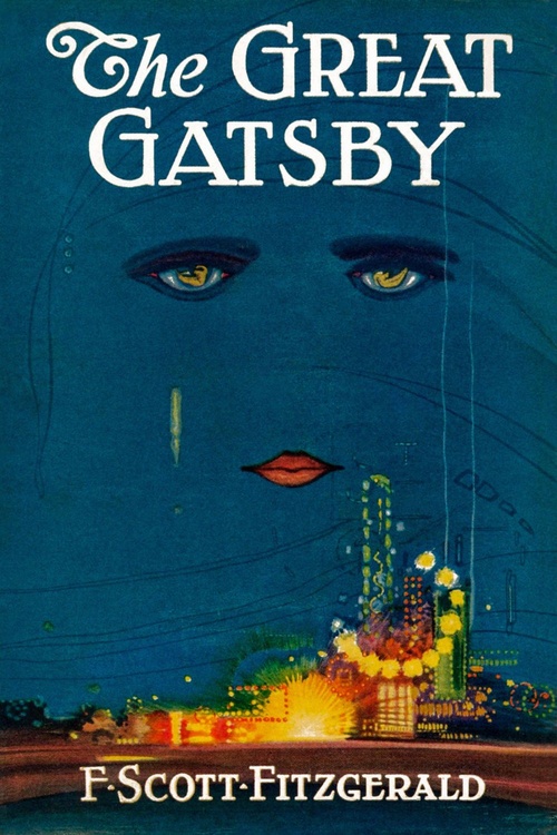 ebook cover of The Great Gatsby, by F Scott Fitzgerald
