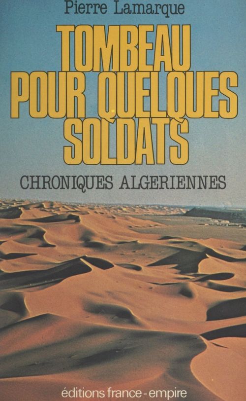 Couverture ebook de Tombeau pour quelques soldats, de Pierre Lamarque