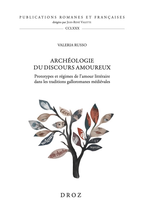 Couverture ebook de Archéologie du discours amoureux, de Valeria Russo
