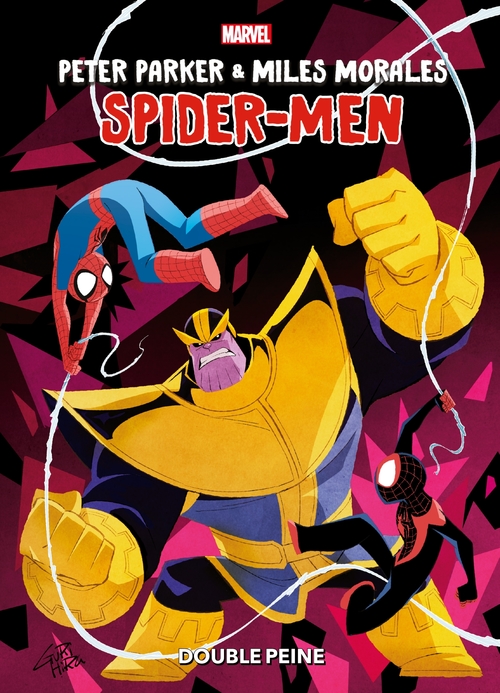 ebook cover of Peter Parker & Miles Morales: Spider-Men : Double peine, by Vita Ayala, Mariko Tamaki, Gurihiru