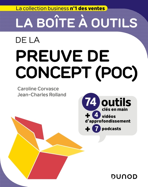 Couverture ebook de La boîte à outils de la preuve de concept (POC), de Caroline Corvasce, Jean-Charles Rolland