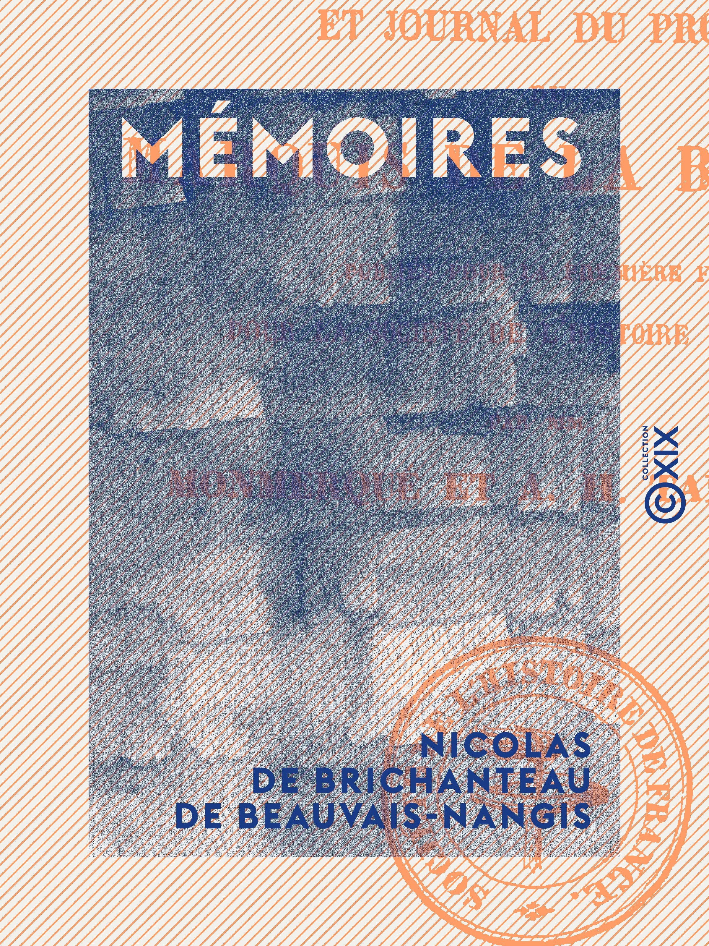 Couverture ebook de Mémoires, de Nicolas De Brichanteau De Beauvais-Nangi
