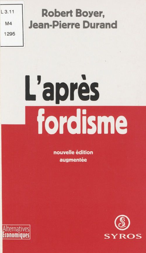 ebook cover of L'après-fordisme, by Robert Boyer