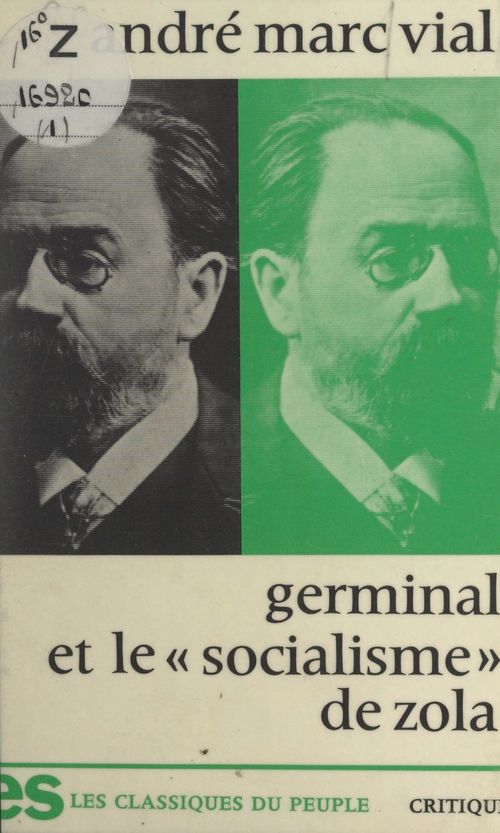 Couverture ebook de Germinal, et le socialisme de Zola, de Andre-Marc Vial