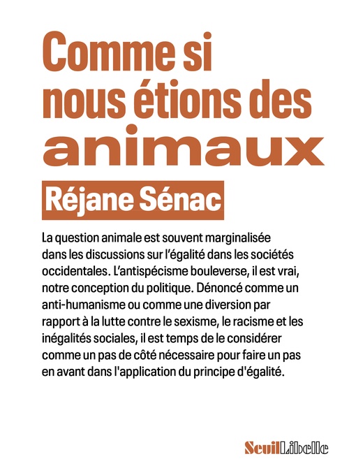 ebook cover of Comme si nous étions des animaux, by Réjane Sénac
