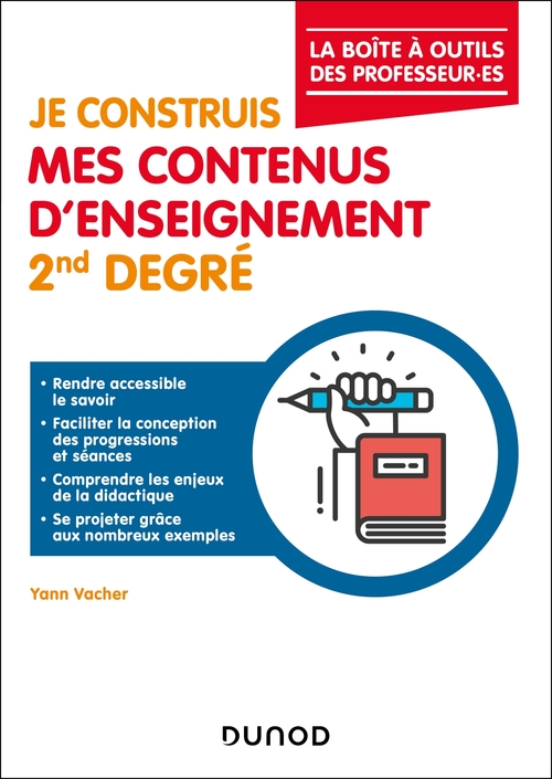 Couverture ebook de Je construis mes contenus d'enseignement 2nd degré, de Yann Vacher