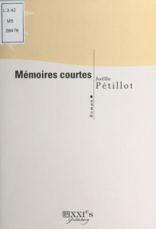 ebook cover of Mémoires courtes, by Joelle Petillot