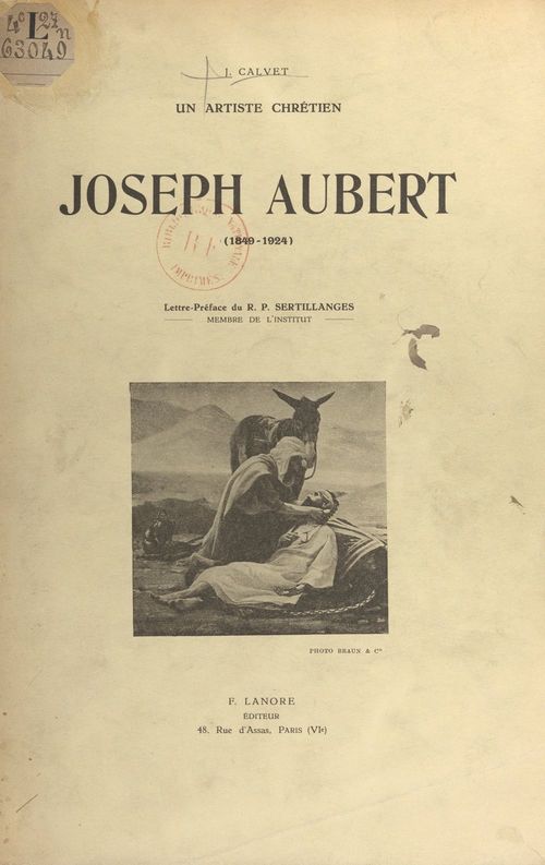 Couverture ebook de Joseph Aubert, un artiste chrétien (1849-1924), de Jean Calvet