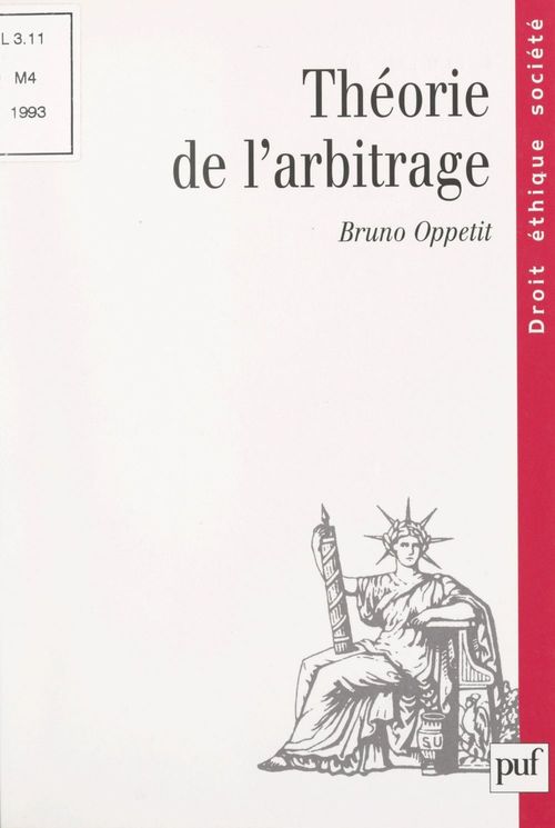 Couverture ebook de Théorie de l'arbitrage, de Bruno Oppetit
