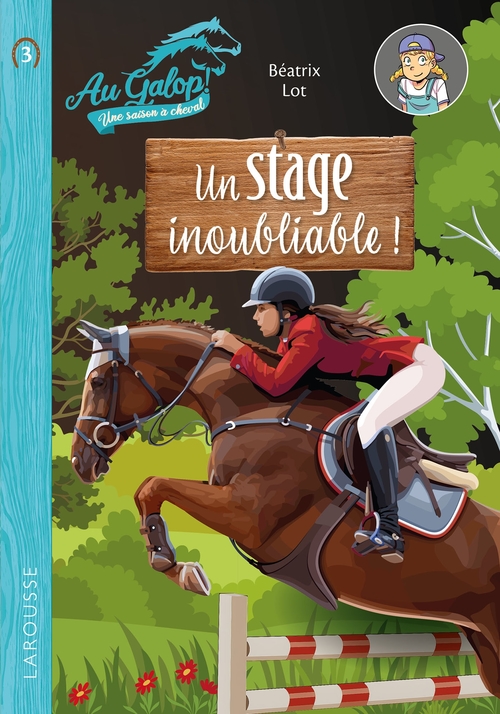 Couverture ebook de Roman AU GALOP, une année à cheval - Un stage inoubliable, de Collectif
