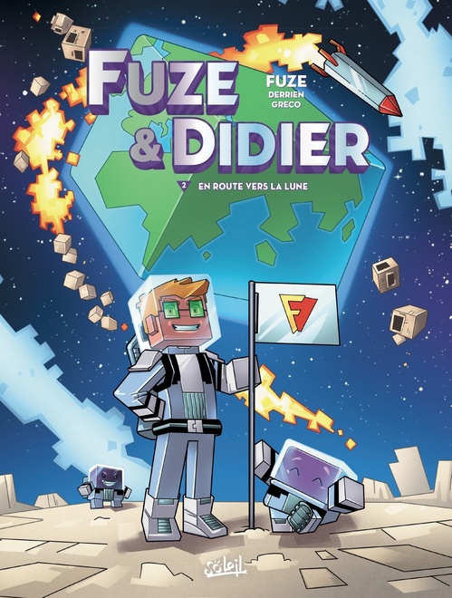 Couverture ebook de Fuze et Didier T02 - En route vers la Lune, de Fuze