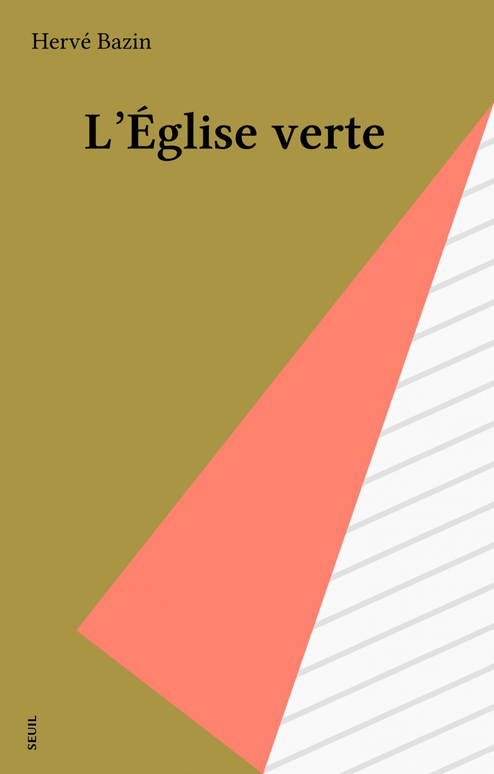 ebook cover of L'Église verte, by Hervé Bazin