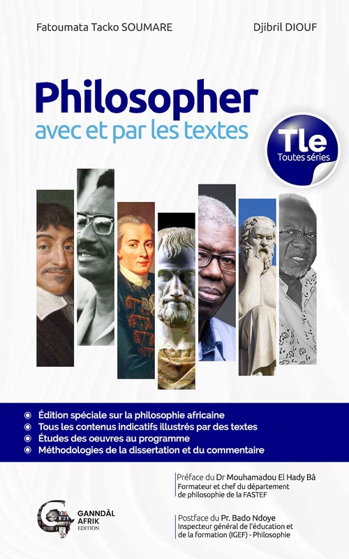 Couverture ebook de Philosopher avec et par les textes, de Fatoumata Tacko Soumare, Djibril Diouf