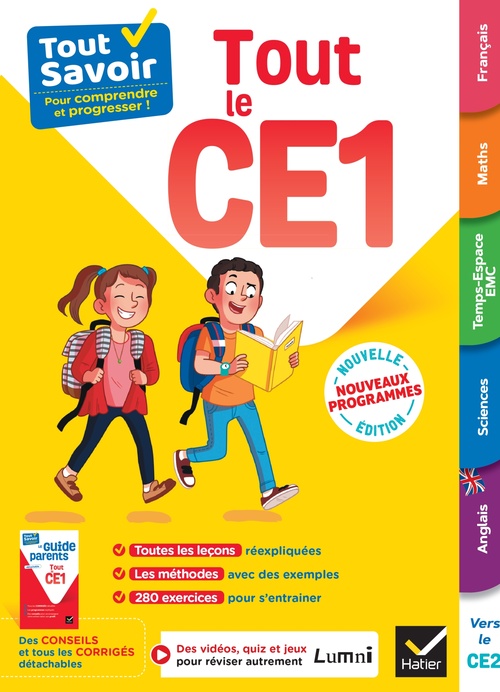 Couverture ebook de Tout Savoir CE1 - Tout-en-un, de Marc Antoine, Bénédicte Idiard, Dominique Marchand, Richard Minguez, André Mul, Corinne Touati