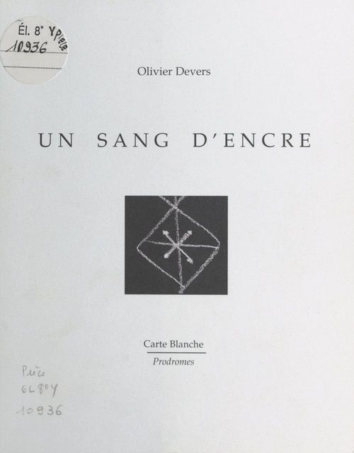 Couverture ebook de Un sang d'encre, de Olivier Devers