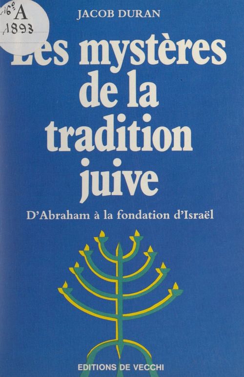 ebook cover of Les mystères de la tradition juive, by Jacob Duran