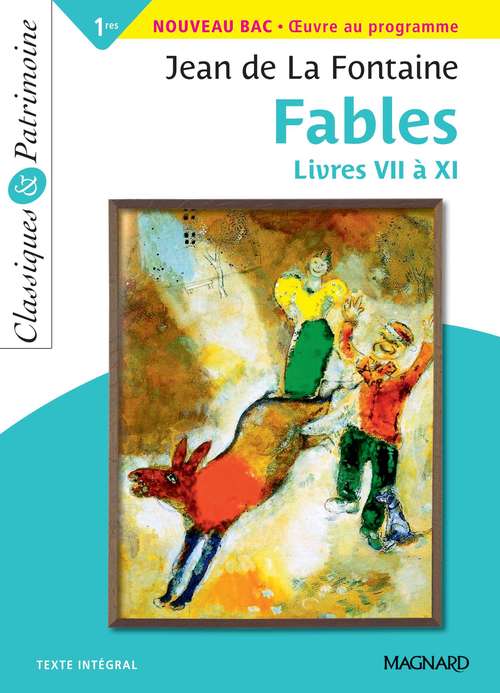 Couverture ebook de Fables Livres VII à XI - Classiques et Patrimoine, de Jean De La Fontaine