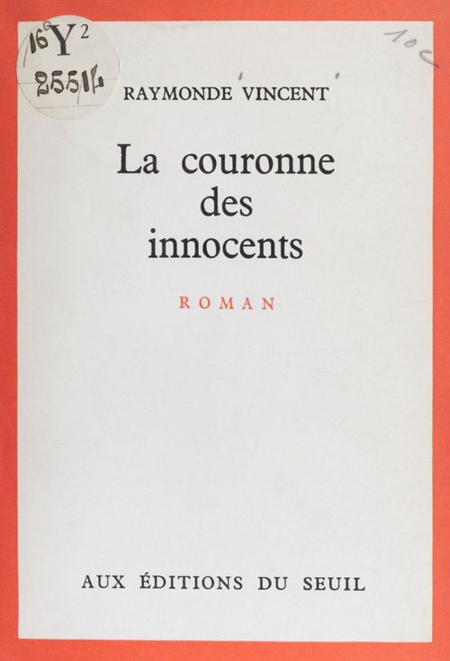Couverture ebook de La couronne des innocents, de Raymonde Vincent