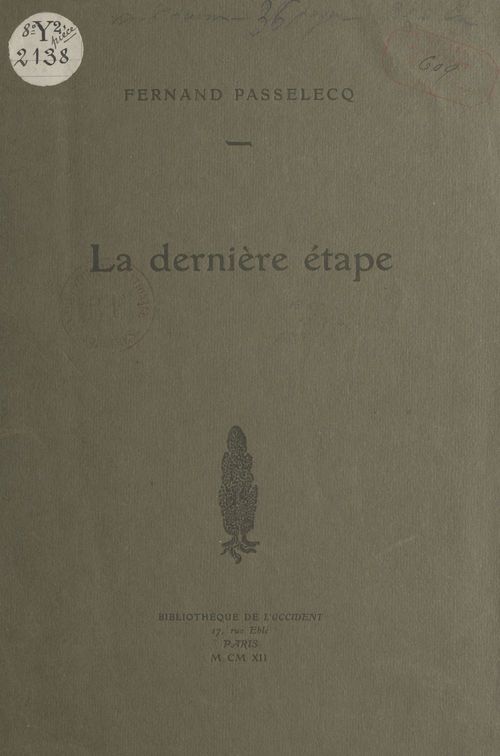 Couverture ebook de La dernière étape, de Fernand Passelecq