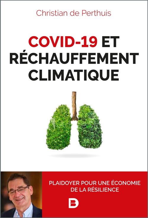 Couverture ebook de Covid-19 et réchauffement climatique, de Christian de Perthuis