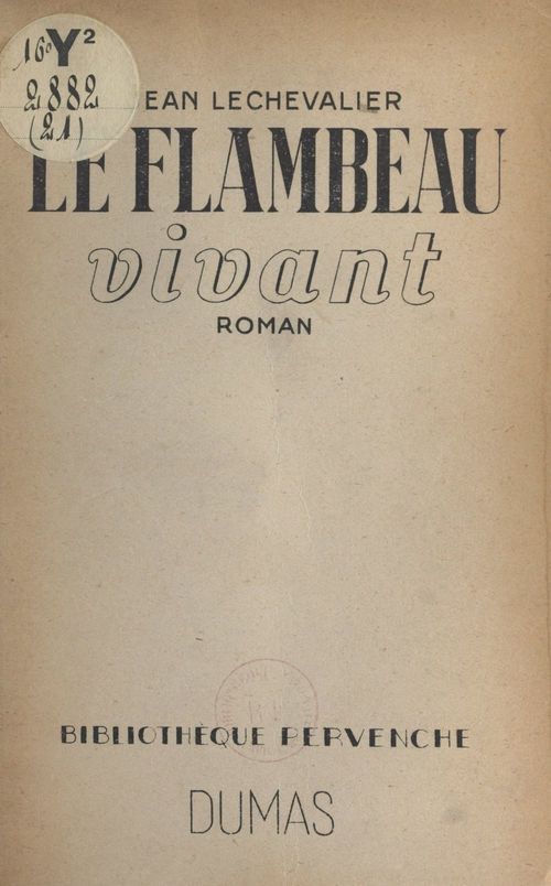 Couverture ebook de Le flambeau vivant, de Jean Lechevalier