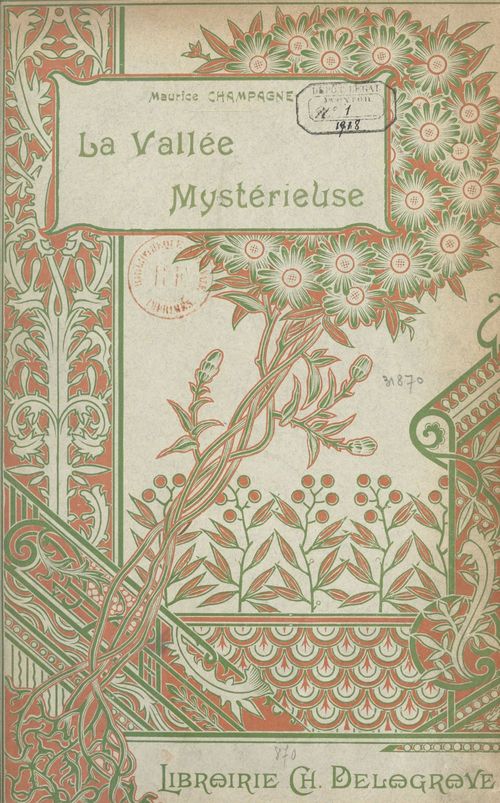 ebook cover of La vallée mystérieuse, by Maurice Champagne