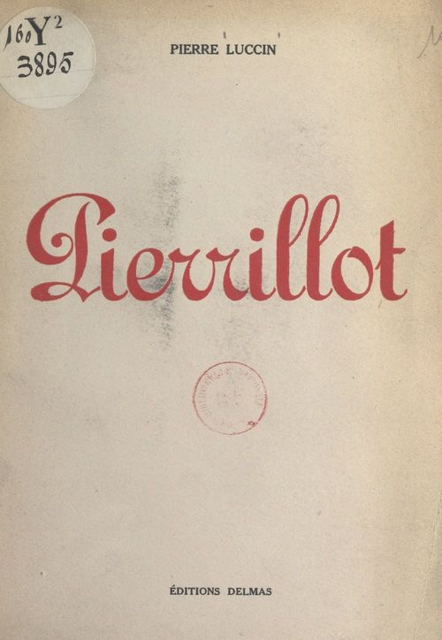 Couverture ebook de Pierrillot, de Pierre Luccin