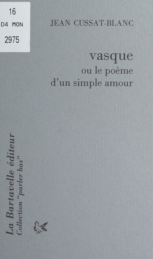 Couverture ebook de Vasque, de Jean Cussat-Blanc