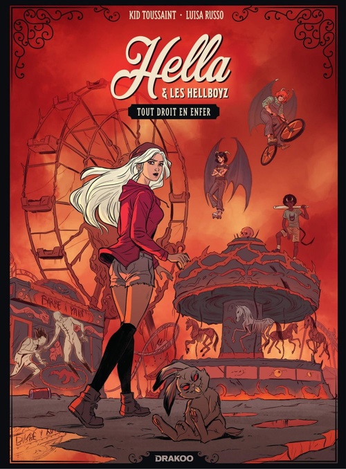 ebook cover of Hella et les Hellboyz - Tome 1 - Tout droit en enfer, by Kid Toussaint, Luisa Russo
