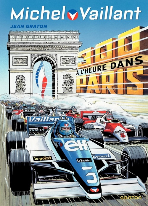Couverture ebook de Michel Vaillant - Tome 42 - 300 à l'heure dans Paris, de Jean Graton