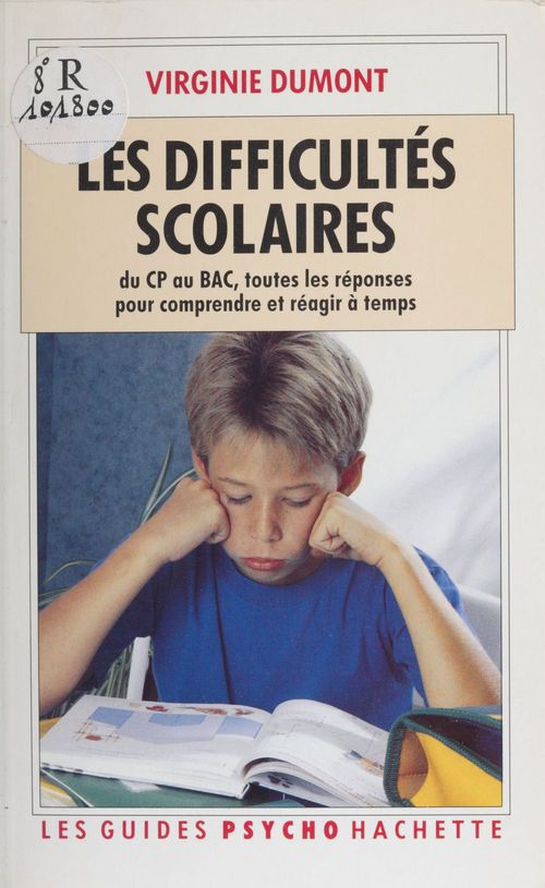 Couverture ebook de Les Difficultés scolaires, de Virginie Dumont