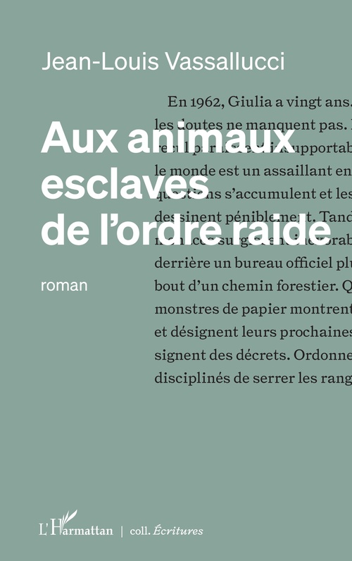 ebook cover of Aux animaux esclaves de l´ordre raide, by Jean-Louis Vassallucci