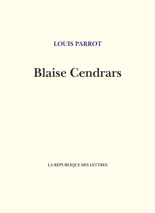 ebook cover of Blaise Cendrars, by Louis Parrot