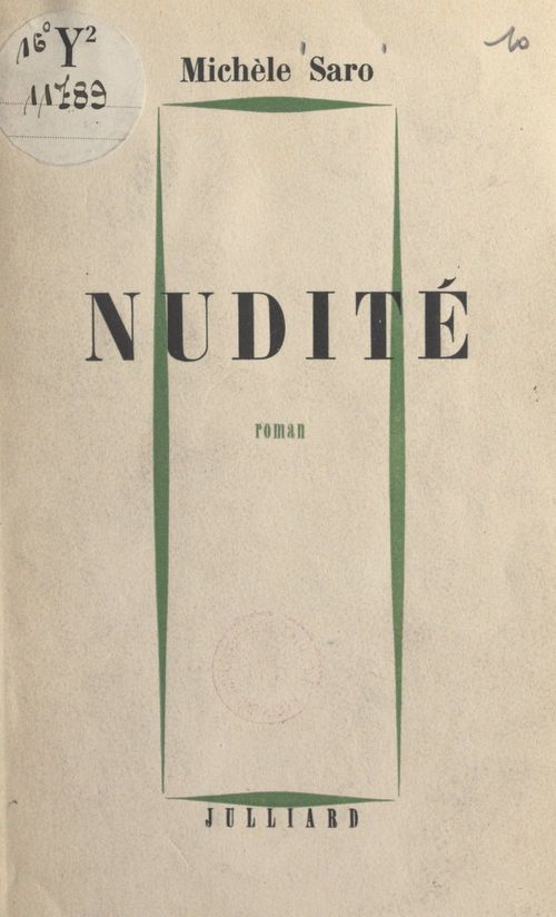 Couverture ebook de Nudité, de Michele Saro