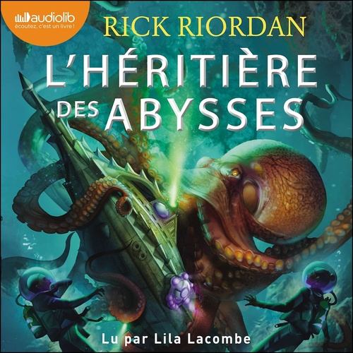 audiobook cover of L'Héritière des abysses, by Rick Riordan