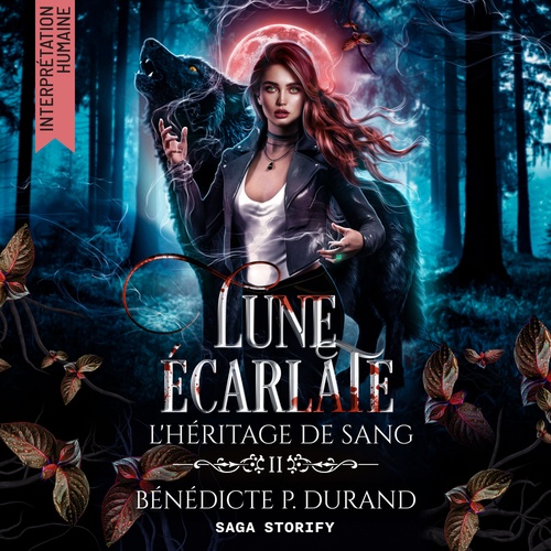 audiobook cover of L´Héritage du sang, Tome 2 : Lune écarlate, by Bénédicte P. Durand