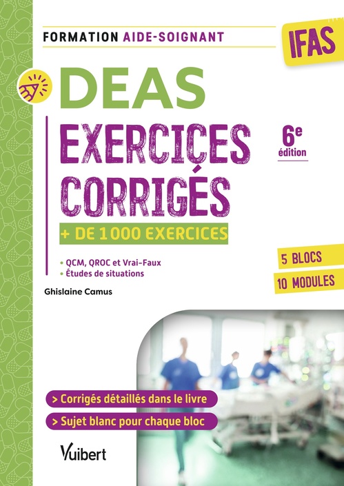ebook cover of DEAS - Exercices corrigés pour les aides-soignants, by Ghislaine Camus