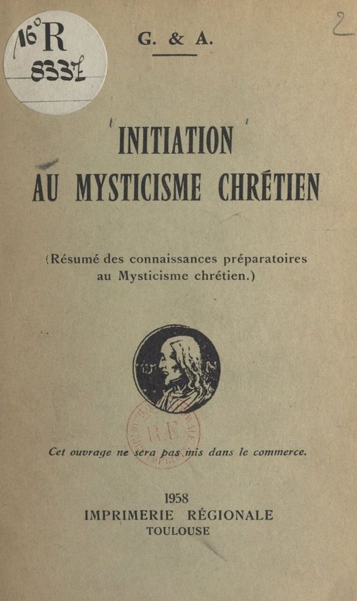 Couverture ebook de Initiation au mysticisme chrétien, de Antonin Ruffie, Gabrielle De Jarny