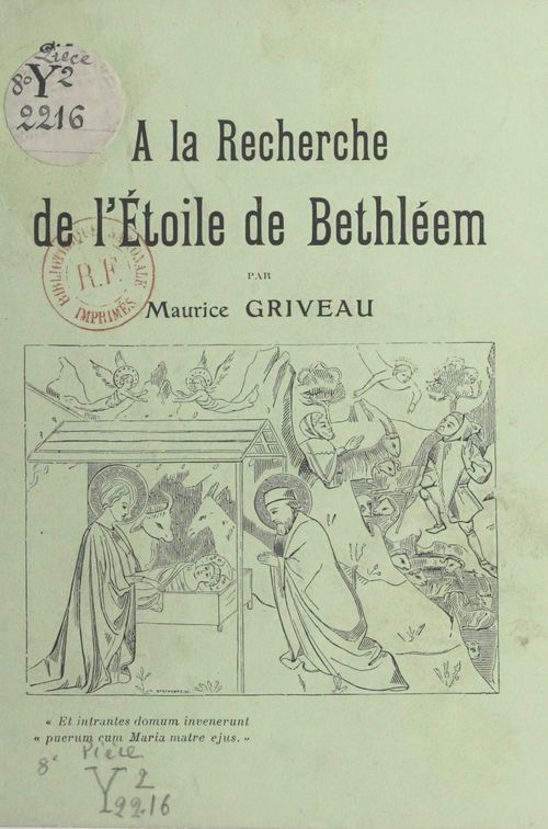 ebook cover of À la recherche de l'Étoile de Bethléem, by Maurice Griveau