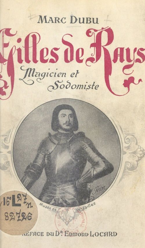 Couverture ebook de Gilles de Rays, de Marc Dubu