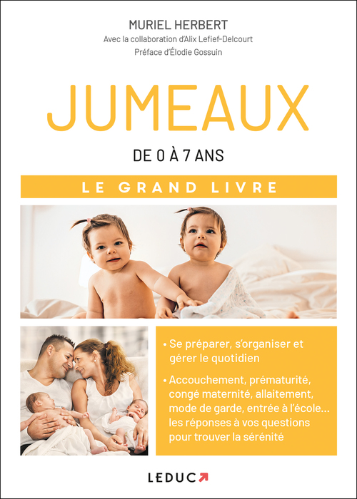 Couverture ebook de Jumeaux, de Alix Lefief-Delcourt, Elodie Gossuin, Muriel Herbert