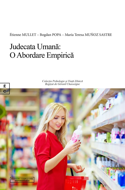 Couverture ebook de Judecata Umana: O Abordare Empirica, de Etienne Mullet, Bogdan Popa, Maria Teresa Munoz Sastre